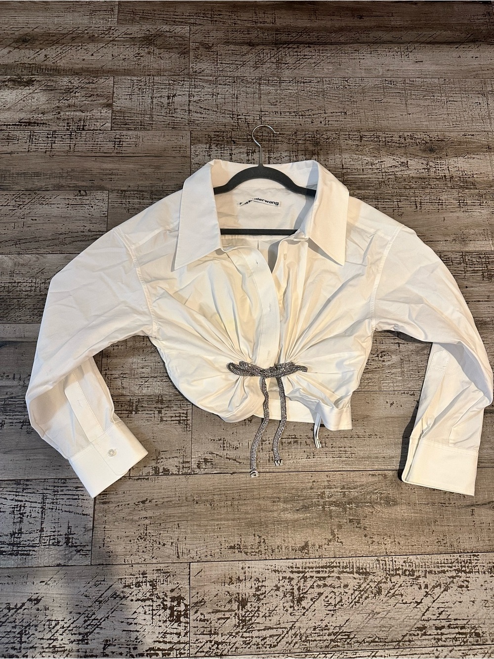 Alexander Wang cropped drawstring Blouse